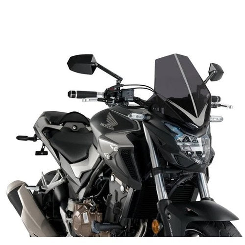Honda 2016-2021 CB500F/FA Puig Windscreen Naked New Gen Touring Dark Smoke