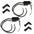 2x Ignition Coil With Spark Plug Caps For Yamaha XJ750 Seca 1981 1982 1983