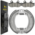 Front Brake Pads & Rear Brake Shoes for Honda CR125R CR250R CR500R 1986