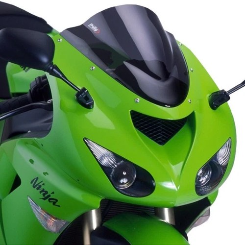 Kawasaki ZX-6R Ninja 2005-2008 Puig Windscreen Z-RACING Dark Smoke