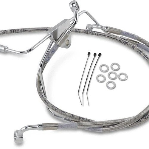 DS Braided Brake Line Kit Front +6" Harley Davidson Electra Glide/Street Glide