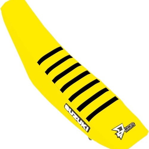 Dcor Ribbed Seat Cover Yellow/Yellow/Black #30-40-457 for Suzuki RM-Z250/RM-Z450