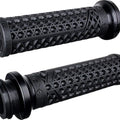 Odi Vans V-Twin Full Waffle Lock-On Grips 1" Black/Black Clamp HD Tbw