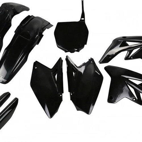 UFO Complete Plastics Kit Black #SUKIT407F-001 for Suzuki RM-Z250 2007-2009