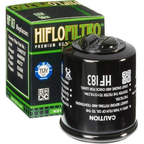 Hiflo Oil Filter Black Aprilia/Piaggio Mojito 150 Custom/Atlantic 200/Fly 150