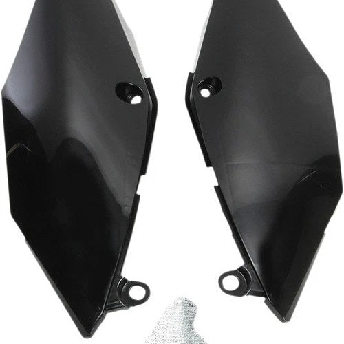 UFO Side Panels for Single-Muffler Exhaust Black for Honda CRF450R/CRF450RWE