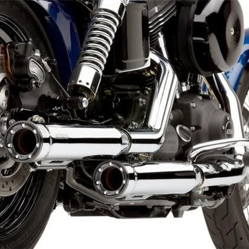 Cobra Slip-On Rpt Mufflers 3" Chrome #6055 Harley Davidson Dyna