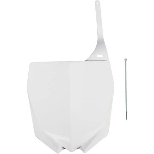UFO Restyled Number Plate Front White for Yamaha YZ250 2-Stroke/YZ125 2002-2014