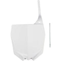 UFO Restyled Number Plate Front White for Yamaha YZ250 2-Stroke/YZ125 2002-2014