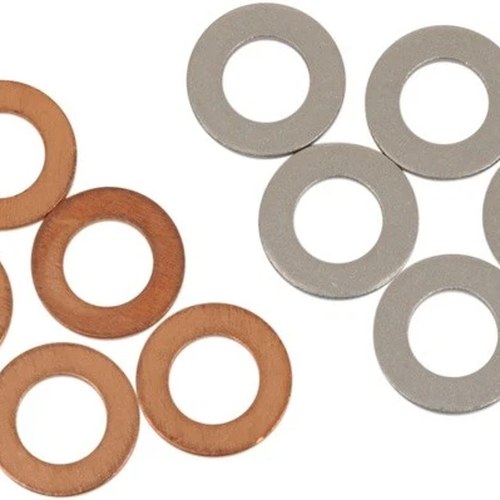 Bolt Motorcycle Hardware Crush Washers M8 x 15mm 10-Pack