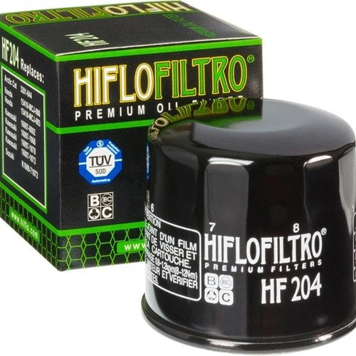 Hiflo Oil Filter Black #HF204 for Honda/Triumph/Yamaha/Kawasaki/Suzuki/MV Agusta