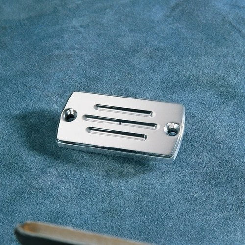 Accutronix Master Cylinder Cover with Milled Lines Chrome C199MC Harley Davidson
