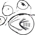 Burly Handlebar Cable/Line Kit for 14" Hangers w/ABS Single Disc Black #B30-1230