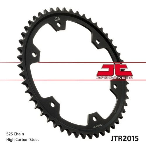 JT Steel Rear Sprocket 525 50T Black Triumph Tiger Sport 850/Tiger 900