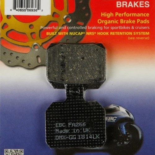 Ebc Organic Brake Pads #FA266