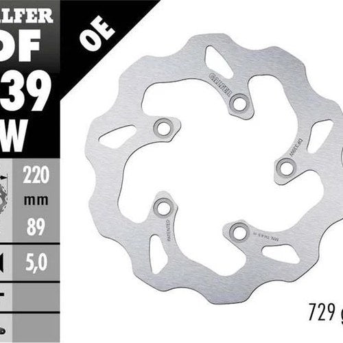 Galfer Wave Rotor Rear for Suzuki GSXR750/GSXR1000/SV650/GSXR600/TL1000/SV1000