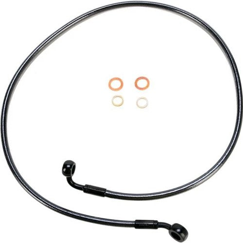 Magnum Black Pearl E-Z Align Front Brake Line 48" #46148SW Harley Davidson