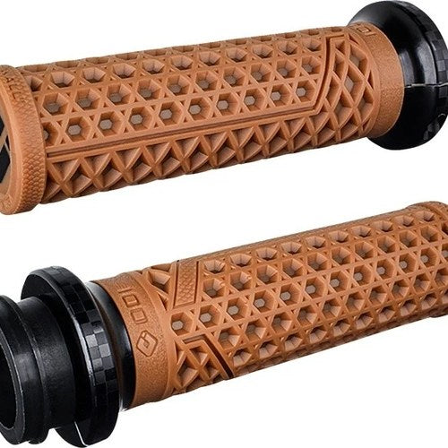 Odi Vans V-Twin Full Waffle Lock-On Grips 1" Gum Rubber/Checker Clamp HD Tbw