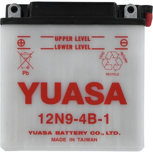 Yuasa Conventional Battery 12N9-4B-1 #YUAM2290B for Honda/Kawasaki