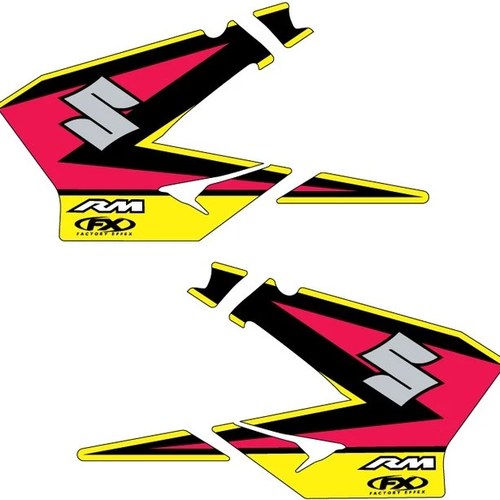 Factory Effex Original Shroud Graphics 2005 Yellow fits Suzuki RM125/RM250