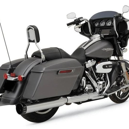 Khrome Werks 4.5" HP-Plus Klassic Tip Mufflers Chrome/Black Harley M8 Touring
