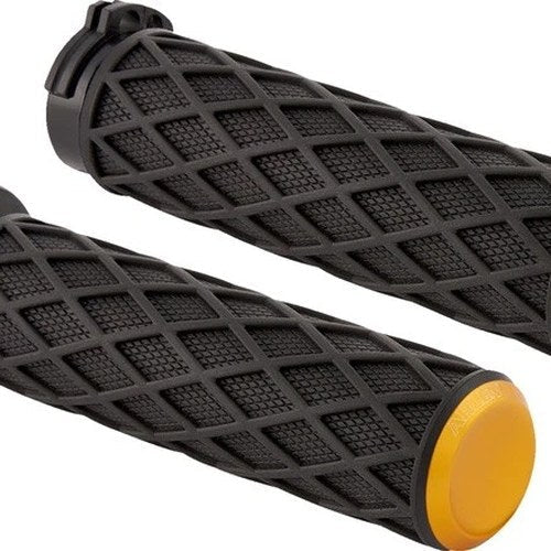 Arlen Ness Diamond Grips Gold #500-014 Harley Davidson
