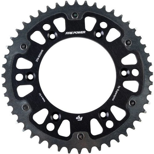 Fire Power 520 Hybrid Rear Sprocket 48T Black #FPH-8000-48-BLK Beta