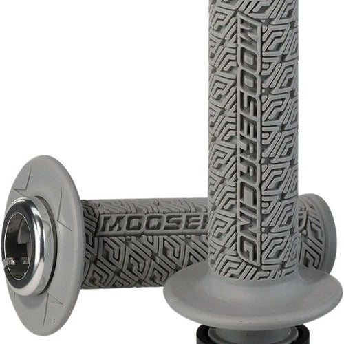 Moose 36 Series Clamp-On Grips 7/8" Gray/Silver