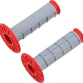 Renthal MX Dual Compound 1/2 Waffle Grips Gray/Red