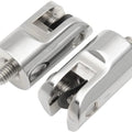 Accutronix Footpeg Mounts Rear 1-1/2" L 3/8" Threads Chrome