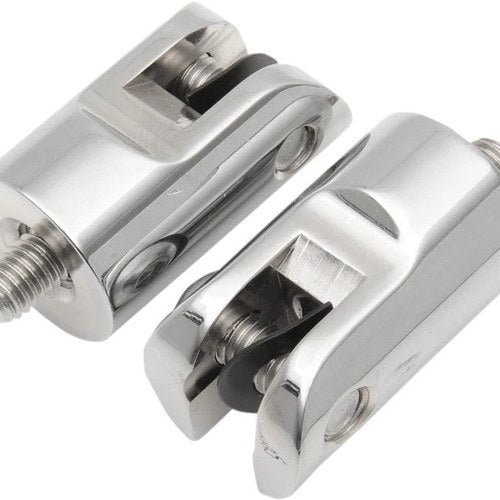 Accutronix Footpeg Mounts Rear 1-1/2" L 3/8" Threads Chrome