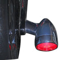 Custom Dynamics ProBEAM Bullet Bezel Turn Signal Inserts Rear 1157 Chrome/Red