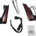 Ciro Filler Panel Fascia Lights Black/Red #40043 Harley Davidson