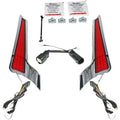 Custom Dynamics Fascia LED Light Panels Chrome/Red #CD-FASCIA-BCMCR