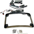 Custom Dynamics LED R/T/B Radius License Plate Frame Black #TF05-BCM-B