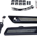 Custom Dynamics LED Saddlebag Dual Color Latch Lights Black Smoke #CD-SBL-DC-SB