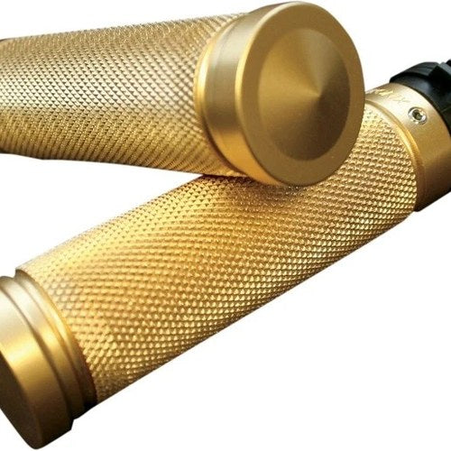 Accutronix Custom Brass Grips Knurled #GR100-K5 Harley Davidson
