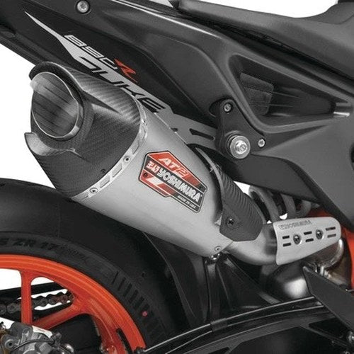 Yoshimura AT2 Street Series Slip-On Muffler SS/CF KTM 790 Duke/890 Duke R