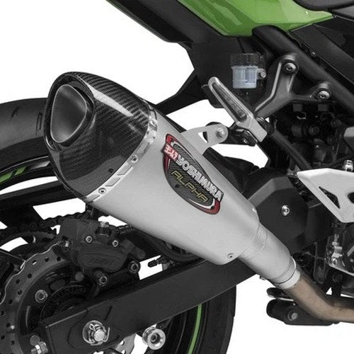 Yoshimura Alpha T Street Works Muffler 14710BP520 for Kawasaki Ninja 400/Z400