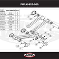 Pivot Works Linkage Bearing Kit #PWLK-S25-000 for Suzuki RM125/RM250 1990