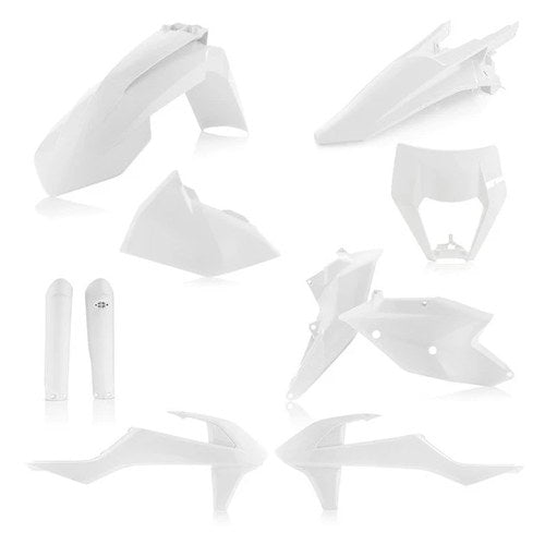 Acerbis Full Plastics Kit White #2733420002 KTM 300 XC-W/150 XC-W/250 XC-W