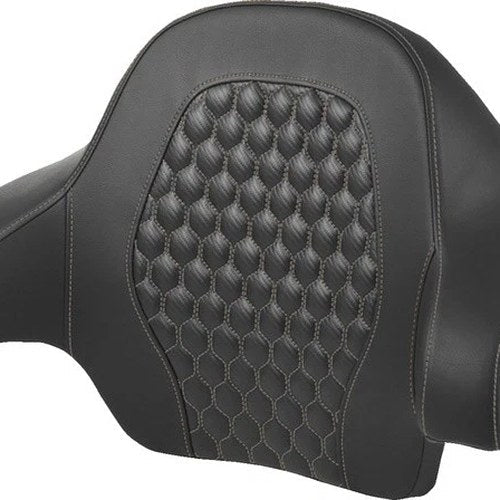 Saddlemen RoadSofa HC Tour-Pak Backrest Pad Gray Stitch #285082 Harley Davidson