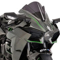 Puig Racing Windscreen Dark Smoke #7631F for Kawasaki Ninja H2 R/Ninja H2 15-17