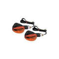 K&S Compact Flexible Short Stem Marker Lights S/F Black with Amber Lens