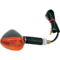 K&S Compact Flexible Short Stem Marker Lights D/F Carbon with Amber Lens