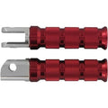Emgo Round Driver Footpegs Red #50-11362 for Yamaha YZF-R1 2000-2003