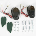 K&S Flush Mount Marker Light Set Dual Filament Black Smoke