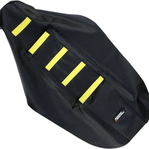 Moose Ribbed Seat Cover Black/Yellow fits Suzuki RM-Z450 2005-2007
