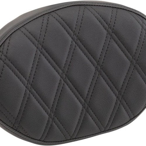 Drag Specialties Double Diamond Oval Pad for Square Sissy Bars Black