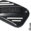 Drag Specialties Grooved Front Brake Master Cylinder Cover Gloss Black #232857